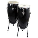 Congas LM Drums Negras de 10"y 11" de Fibra