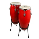 Congas LM Drums Rojas de 10"y 11" de Fibra