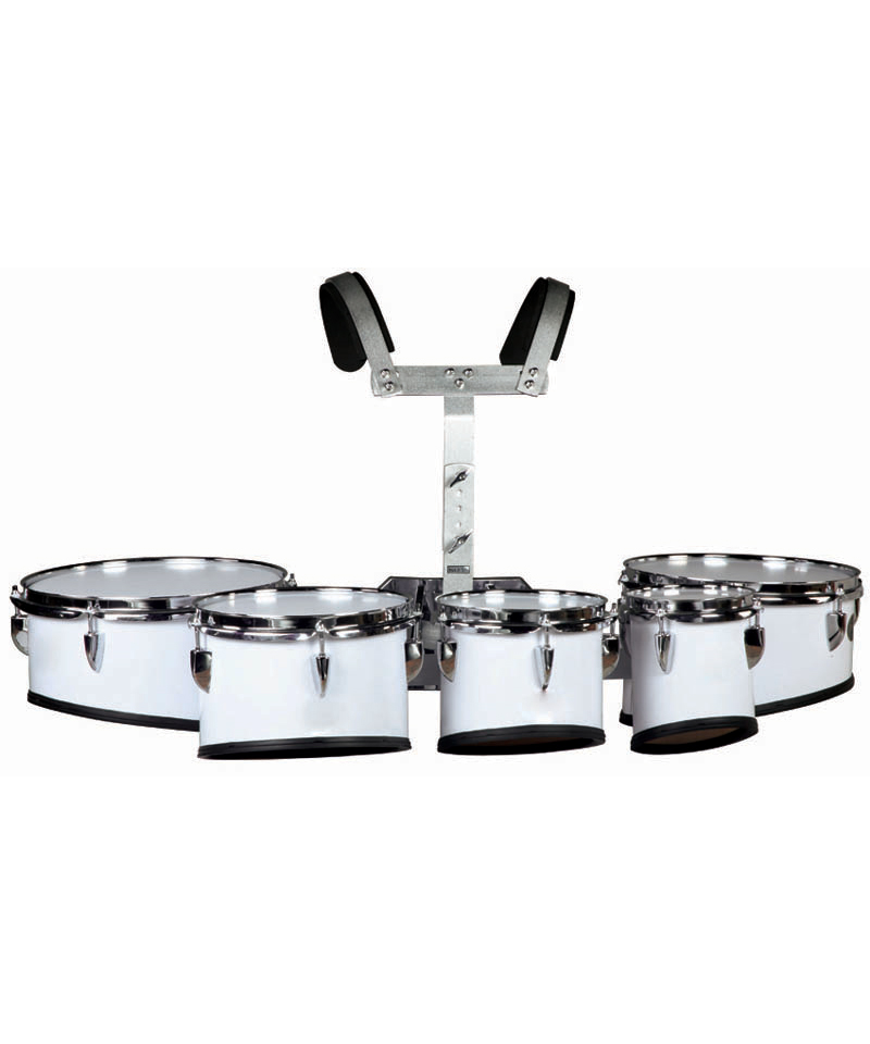 Multitenor De 5 Tambores LM 6",8"10",12"y13" Blancos-- MD-550