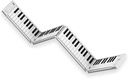Teclado y Controlador Midi Carry On Portatil Plegable De 88 Teclas Blanco