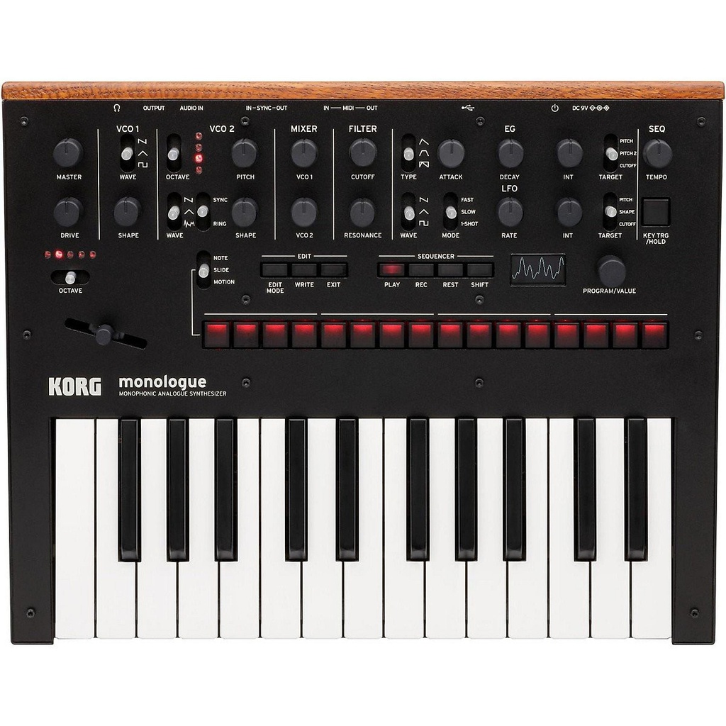 Sintetizador Analógico Korg Monologue Negro