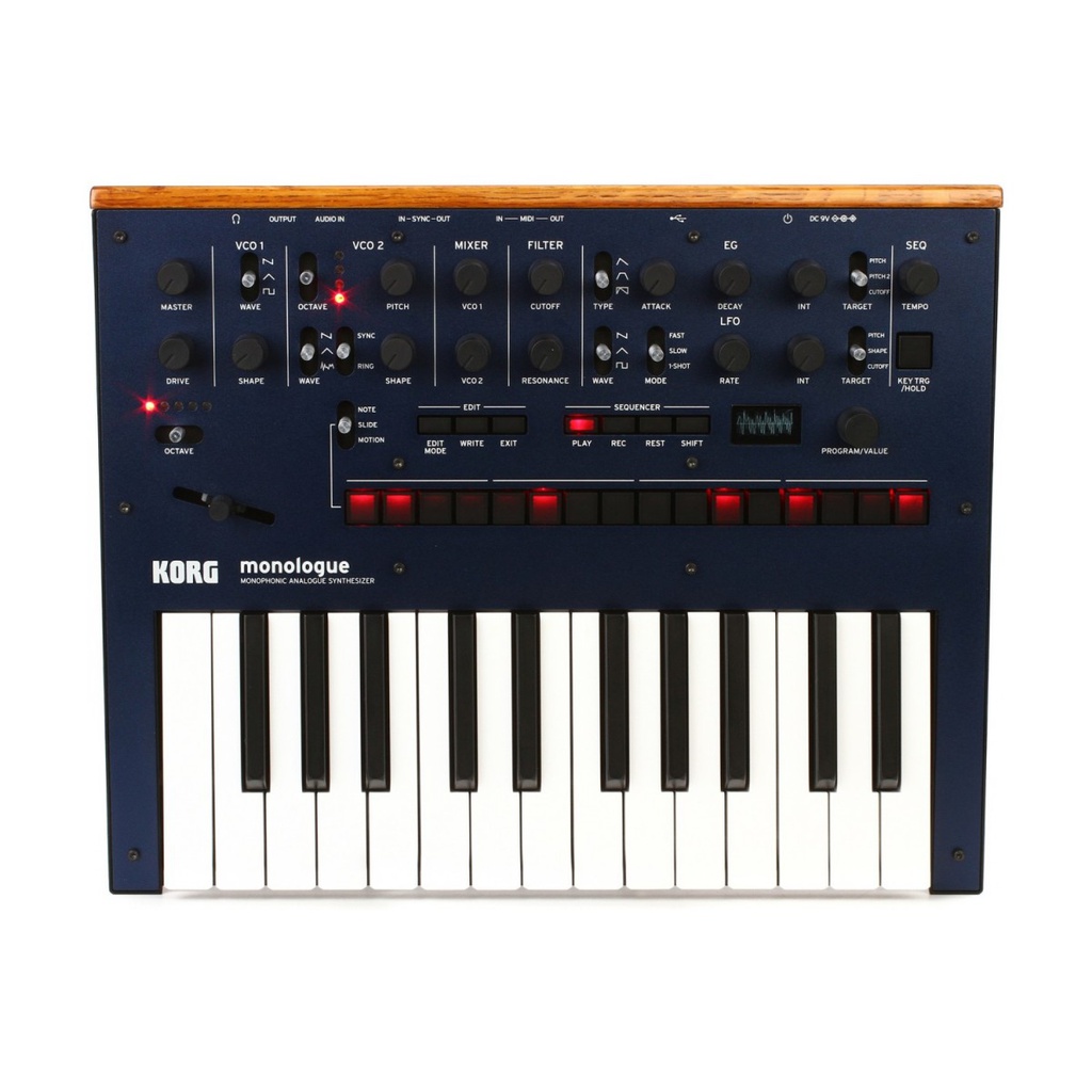 Sintetizador Analógico Korg Monologue Azul