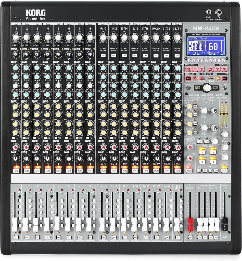 Mezcladora Korg Híbrida De 24 Canales Sound Link