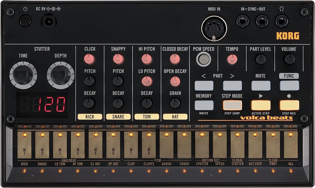 Sintetizador de Ritmos Korg con Sonidos de Bateria