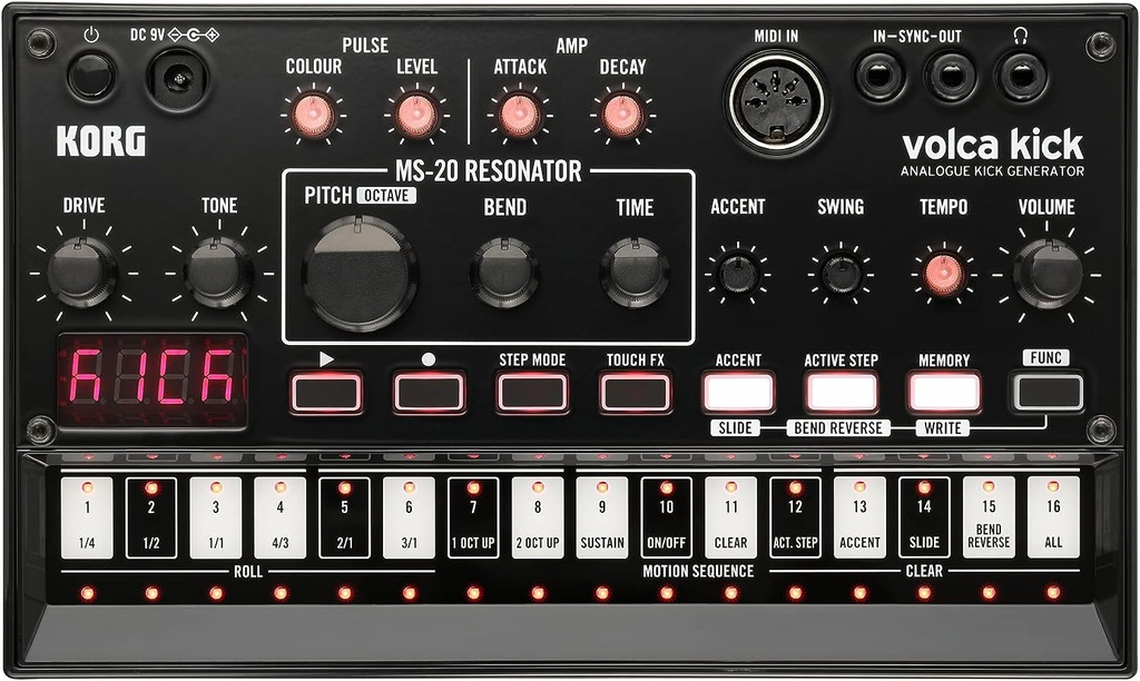 Sintetizador Korg Volca Kick, Generador de Bombo Analogico