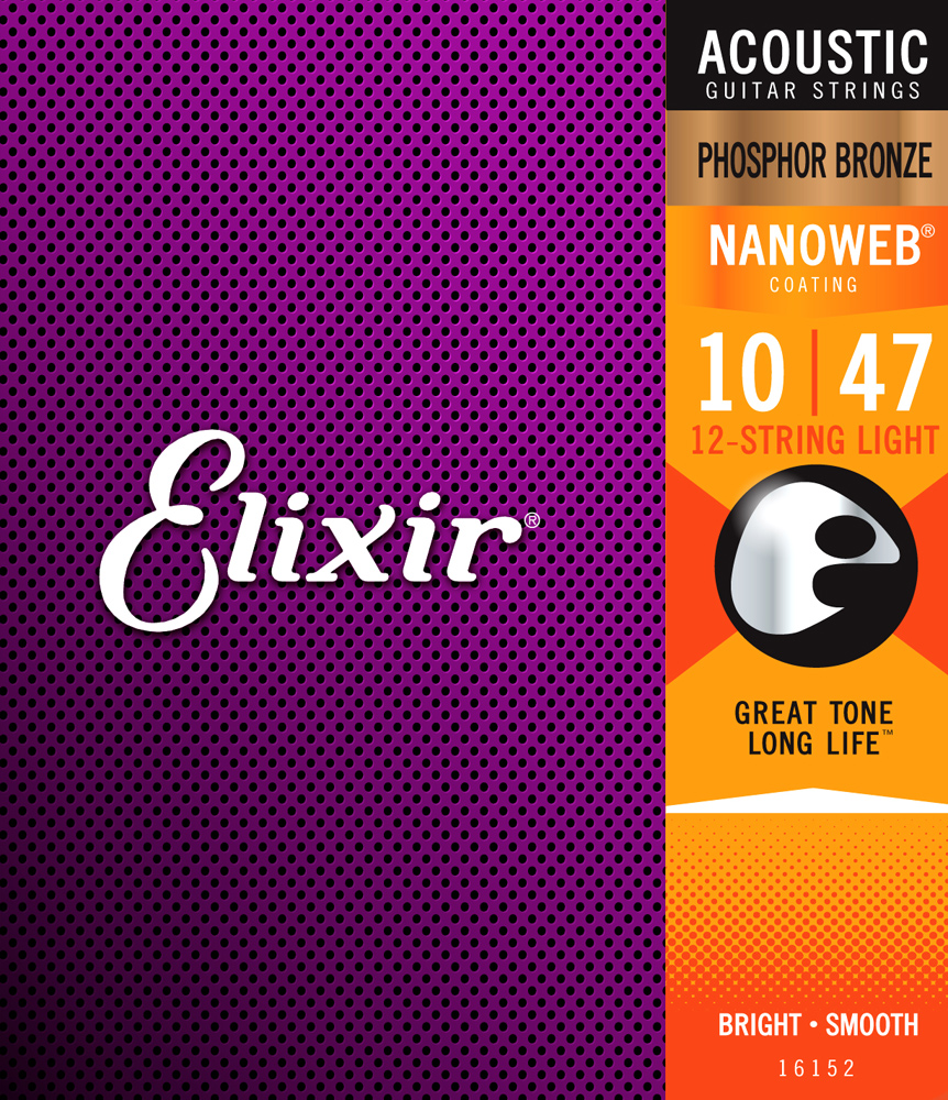 Juego De Cuerdas Para Docerola Elixir 12 Cdas-- 16152