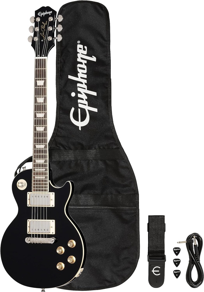 Guitarra Electrica Epiphone ES1PPLPEBNH3 Dark Matter ul Con Funda, Cable y Puas