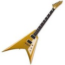 Guitarra Electrica LTD KH-V METALLIC GOLD con estuche