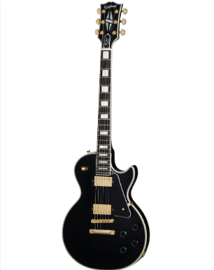 Guitarra Electrica Epiphone Les Paul Custom Ebony Incluye Estuche inspirada por Gibson