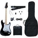Paquete de Guitarra Eléctrica Focus Black Kramer