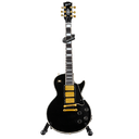 Guitarra miniatura a escala AXE HEAVEN® Les Paul Custom Ebony