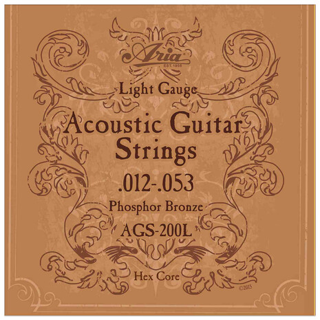 Juego De Cuerdas Para Guitarra Acustica Aria AGS-200L