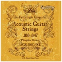 Juego De Cuerdas Guitarra Acustica Aria AGS-200CXL