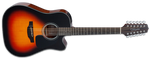 Guitarra Electroacustica Docerola Electronics TP-4TD Mod. GD30CE-12 BSB Marron Sunburst