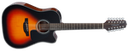 Guitarra Electroacustica Docerola Electronics TP-4TD Mod. GD30CE-12 BSB Marron Sunburst