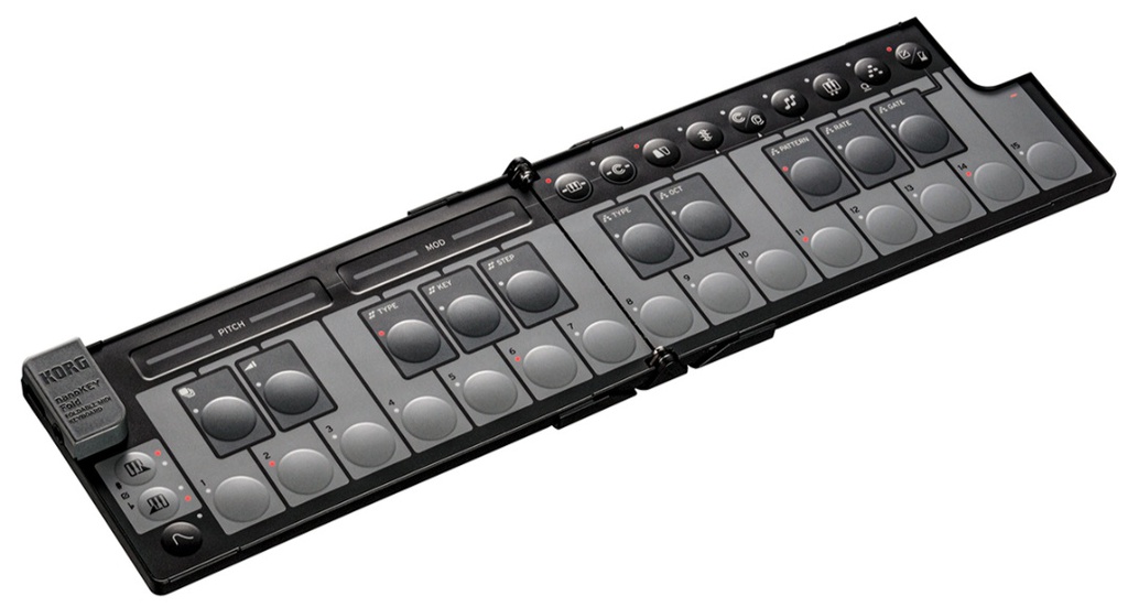 Teclado Korg Controlador Nanokey Fold Negro