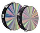 Pandero stelar Negro LM DRUMS De 8"