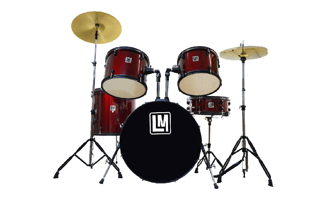 Bateria 5 Pzas, Platillos Y Asiento LM Drums BL-004