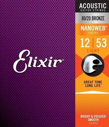 [11052] Juego de Cuerdas Para Guitarra Acústica Elixir Bronze 11052