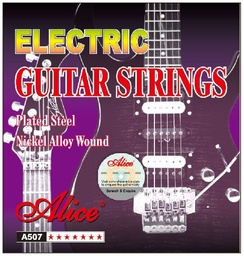 [A507-L] Juego de Cuerdas Para Guitarra Electrica 10-46 Nickel Alice