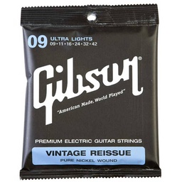 [SEG-VR9] Juego de Cuerdas Para Guitarra Eléctrica Níquel Vintage 09-42 GIBSON