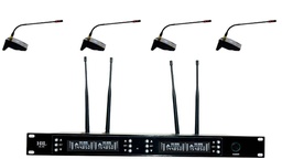 [HL-4C] Sistema Inalámbrico de 4 micrófonos para conferencias HL-4C