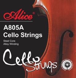 [A805A] Juego de Cuerdas Para Chelo Violonchelo Nickel Cromo Alice