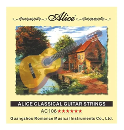 [AC106-N] Juego De Cuerdas Para Guitarra Acustica Nylon AC106N
