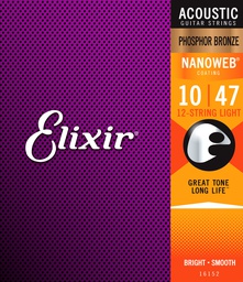 [16152] Juego De Cuerdas Para Docerola Elixir 12 Cdas-- 16152