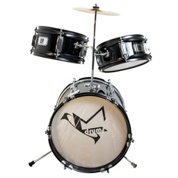 [JD-305BK] Bateria Junior LM De 3 Piezas Negra-- JD-305BK