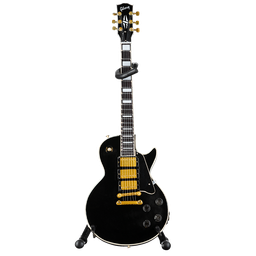 [GG-123AH] Guitarra miniatura a escala AXE HEAVEN® Les Paul Custom Ebony