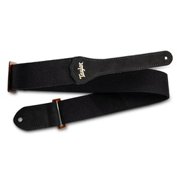 [4013-20] Tahali Strap Taylor ,Blk Cotton,2",Amber Buckle