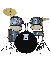 [JBP0803- BL-003] Bateria 5 Pzas, Platillos Y Asiento LM Drums BL-003